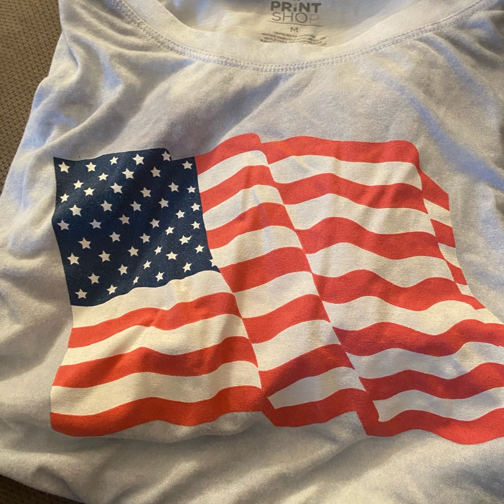American Flag Summer Tshirt